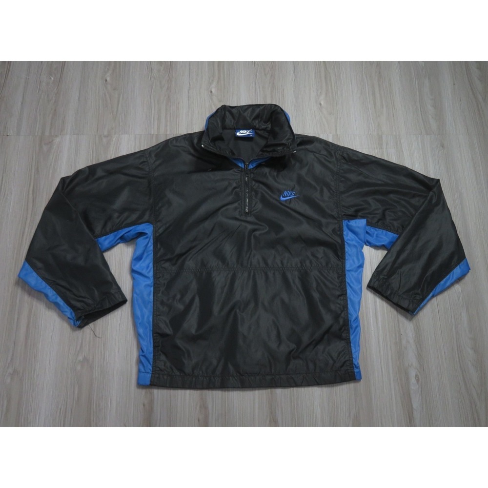 True Vintage Nike 80s 1980s Windbreaker Size Medium Men Blue Tag Hoodie
